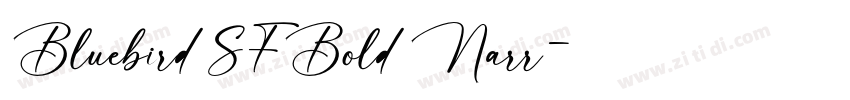 Bluebird SFBold Narr字体转换